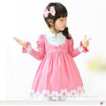 Lovely Girls Dress / Dresses , Pink Cotton Childrens Clothes Long Sleeve